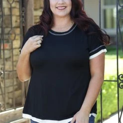 Boutique Simplified Tops Love You Out Loud Short Sleeve