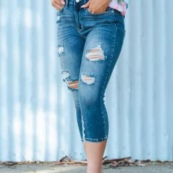 Boutique Simplified Bottoms My Best Life Judy Blue Capris