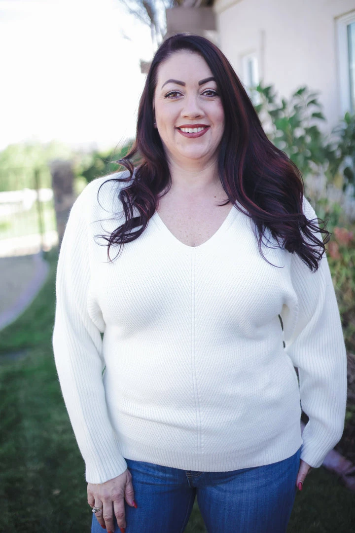 Boutique Simplified Glacier Solid Knit Sweater Tops 5 Boutique Simplified Glacier Solid Knit Sweater Tops