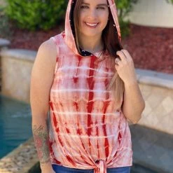 Boutique Simplified Star Gazing Hooded Tank