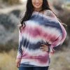 Boutique Simplified Right Touch Long Sleeve Dolman Tops