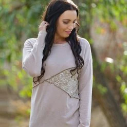 Boutique Simplified Slice Out Of Heaven Long Sleeve Tops