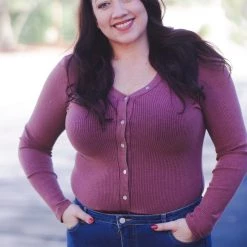 Boutique Simplified Plum Crazy Bodysuit