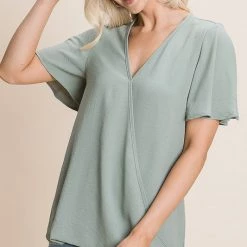 Vanilla Bay Surplice Top Tops