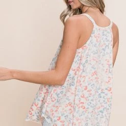 Vanilla Bay Overlock Stitched Leopard Tank