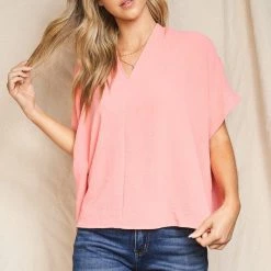 Charlotte Avery Tops V-neck Blouse