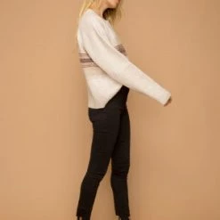 Hem & Thread Stripe Color Mix Sweater Tops