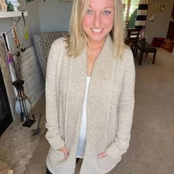 Hem & Thread Tops Shawl Collar Sweater Cardigan