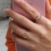 Ali Express Statement Open Heart Adjustable Ring Accessories