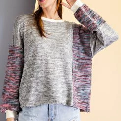 Easel Tops Hacci Mix Sweater