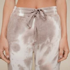 Hem & Thread Tie Dye Brushed Joggers Bottoms