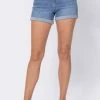 Bottoms Judy Blue Hi-Rise Open Seam Cuffed Shorts