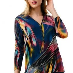 Ariella Zipper Top Tops