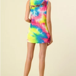 Boutique Simplified 80's Remix Tie Dye Tank