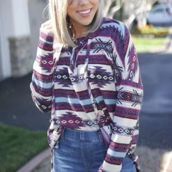 Boutique Simplified The Beth Long Sleeve Pullover Tops