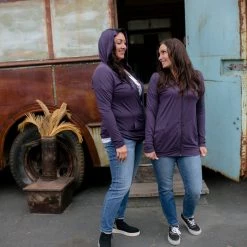 Boutique Simplified Fly Me Away Zip Up Hoodie