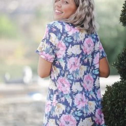 Boutique Simplified Spring Floral V-Neck 7 Boutique Simplified Spring Floral V-Neck