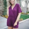 Boutique Simplified Your Closet Is Calling - Eggplant Romper