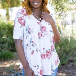 Boutique Simplified Caught Up In The Moment Babydoll Tops