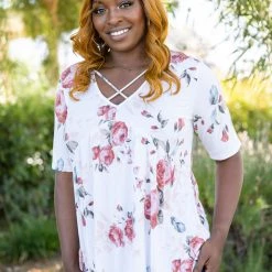 Boutique Simplified Caught Up In The Moment Babydoll Tops