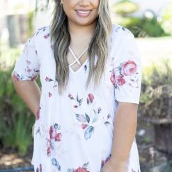 Boutique Simplified Caught Up In The Moment Babydoll Tops