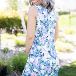 Boutique Simplified Paradise In The Tropics Swing Dress 8 Boutique Simplified Paradise In The Tropics Swing Dress