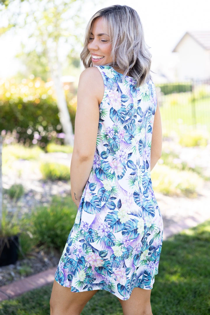 Boutique Simplified Paradise In The Tropics Swing Dress 4 Boutique Simplified Paradise In The Tropics Swing Dress