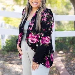 Boutique Simplified Blazer Of Glory - Rose 9 Boutique Simplified Blazer Of Glory - Rose