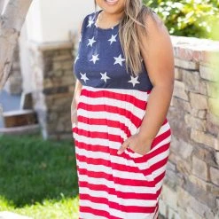Boutique Simplified Stars & Stripes - Dress 11 Boutique Simplified Stars & Stripes - Dress