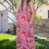 Boutique Simplified Dresses Crimson Tides Maxi