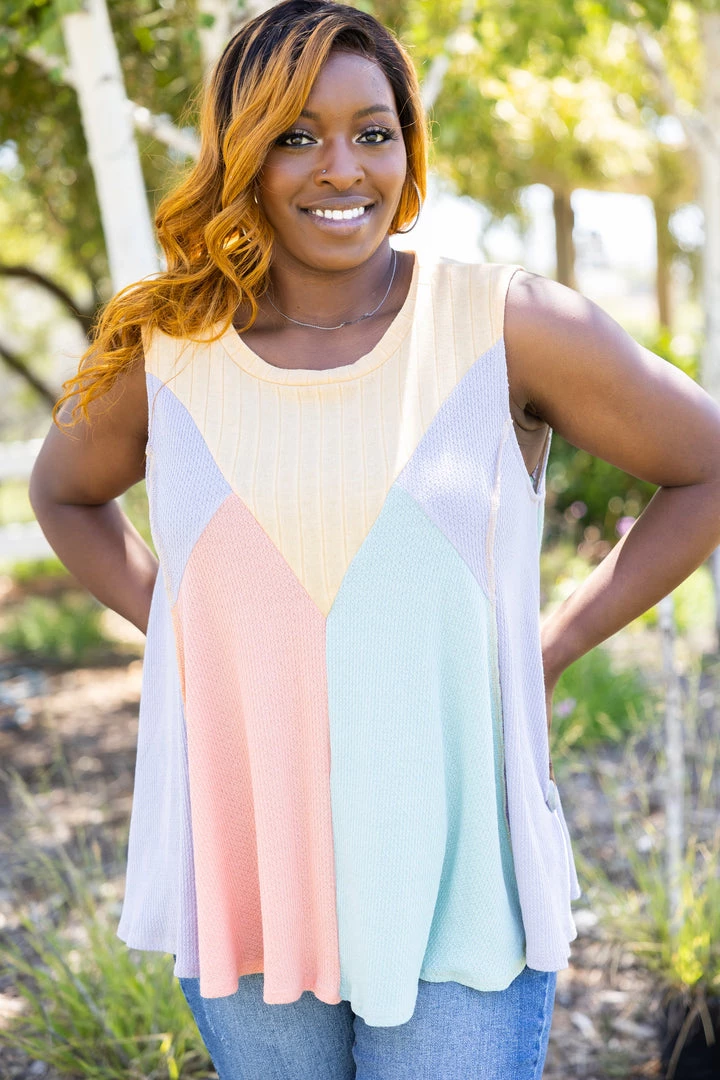 Boutique Simplified Tops Joyous Jamboree Sleeveless Top 1 Boutique Simplified Tops Joyous Jamboree Sleeveless Top