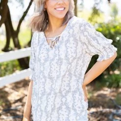 Boutique Simplified Tops Lead Me To You - Woven Top