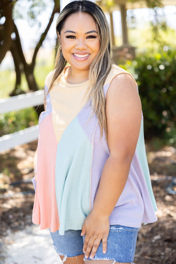 Boutique Simplified Tops Joyous Jamboree Sleeveless Top 5 Boutique Simplified Tops Joyous Jamboree Sleeveless Top