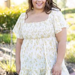 Boutique Simplified Sunrise To Sunset Smocked Babydoll Tops