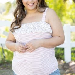 Boutique Simplified Alluring Ruffled Tank Tops 7 Boutique Simplified Alluring Ruffled Tank Tops