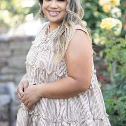 Boutique Simplified Tops Sandy Springs Tiered Ruffle