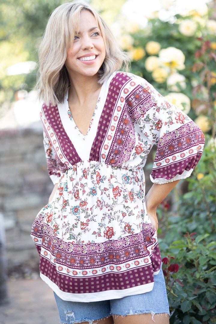 Boutique Simplified Tops Melt Your Heart Babydoll 1 Boutique Simplified Tops Melt Your Heart Babydoll