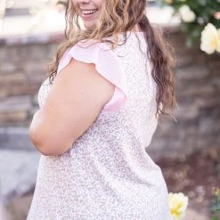 Boutique Simplified Delicately Decorated Ruffle Sleeve Tops