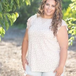 Boutique Simplified Tops Delicate Nature Ruffle Sleeve 8 Boutique Simplified Tops Delicate Nature Ruffle Sleeve