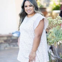 Boutique Simplified Tops Delicate Nature Ruffle Sleeve 9 Boutique Simplified Tops Delicate Nature Ruffle Sleeve