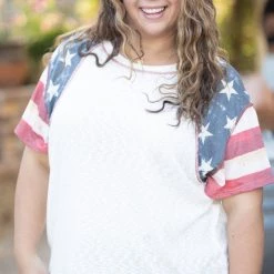 Boutique Simplified America The Beautiful Short Sleeve