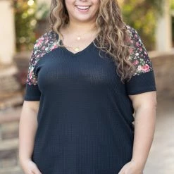 Boutique Simplified Sheer Beauty Short Sleeve