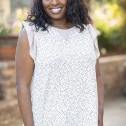 Boutique Simplified Tops Delicate Nature Ruffle Sleeve 11 Boutique Simplified Tops Delicate Nature Ruffle Sleeve