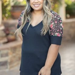 Boutique Simplified Sheer Beauty Short Sleeve