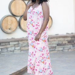 Boutique Simplified Simply Stunning Dusty Pink Maxi Dresses