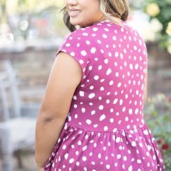 Boutique Simplified Tops Connect The Dots Babydoll