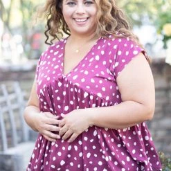 Boutique Simplified Tops Connect The Dots Babydoll