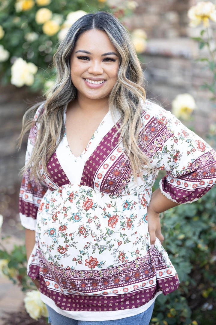 Boutique Simplified Tops Melt Your Heart Babydoll 2 Boutique Simplified Tops Melt Your Heart Babydoll