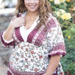 Boutique Simplified Tops Melt Your Heart Babydoll 9 Boutique Simplified Tops Melt Your Heart Babydoll