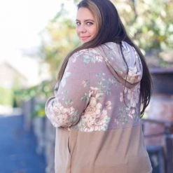 Boutique Simplified Natural Babe Hoodie Long Sleeve Tops